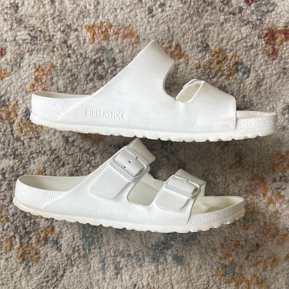 Birkenstock Arizona Classic White Sandals sz 39 - Picture 1 of 8
